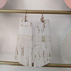 Nickel and Suede leather earrings